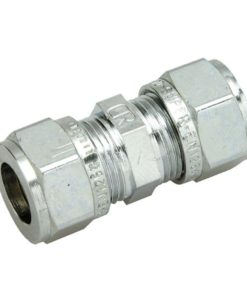 Puserrusväliliitin 10 mm kromattu