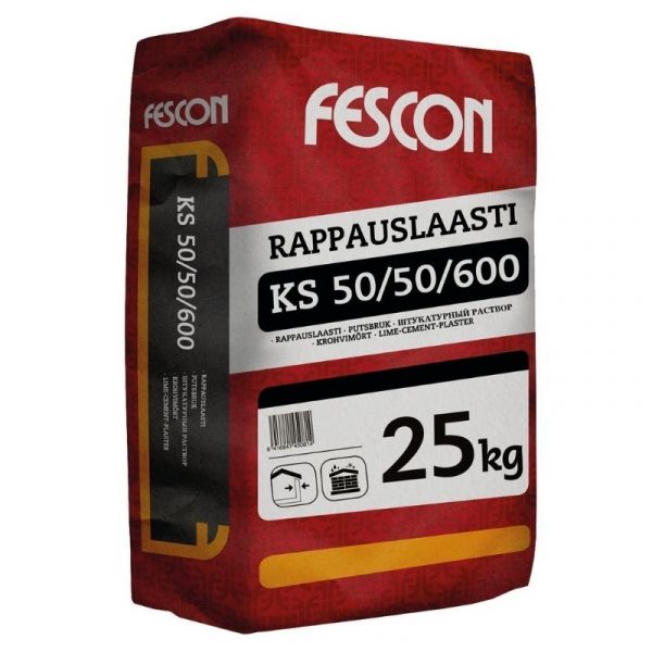 Rappauslaasti Fescon KS 50/50 3mm 25 kg
