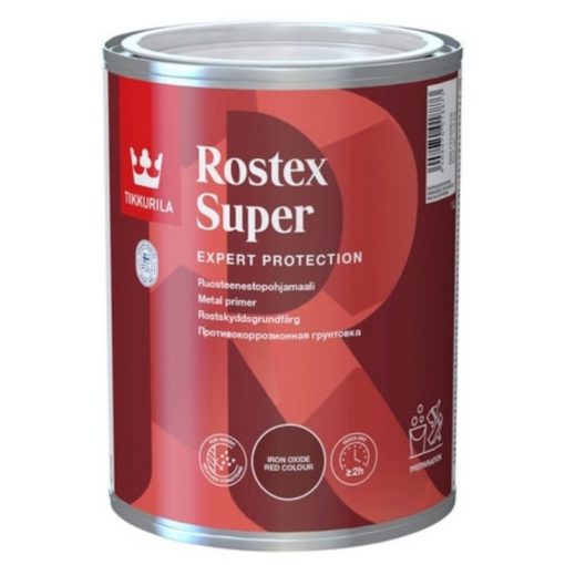 Ruosteenestomaali Rostex Super 1 l rautaoksidinpunainen