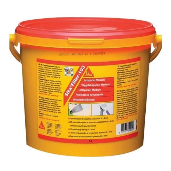 Seinätasoite Sika Filler-103 10 L vaaleanharmaa