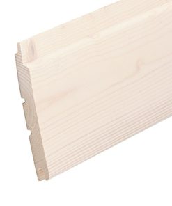 Sisäpaneeli kuusi 14x120x2520 mm STP valkolakattu