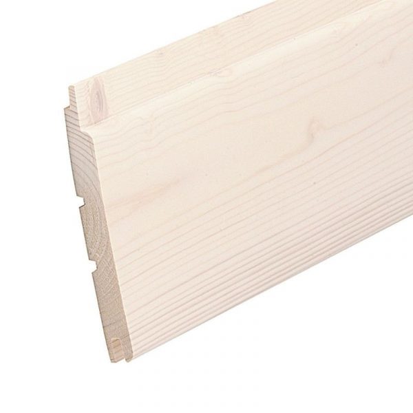 Sisäpaneeli kuusi 14x120x2520 mm STP valkolakattu