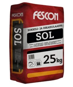 Sokkeli-ja oikaisulaasti Fescon SOL 53006 25 kg