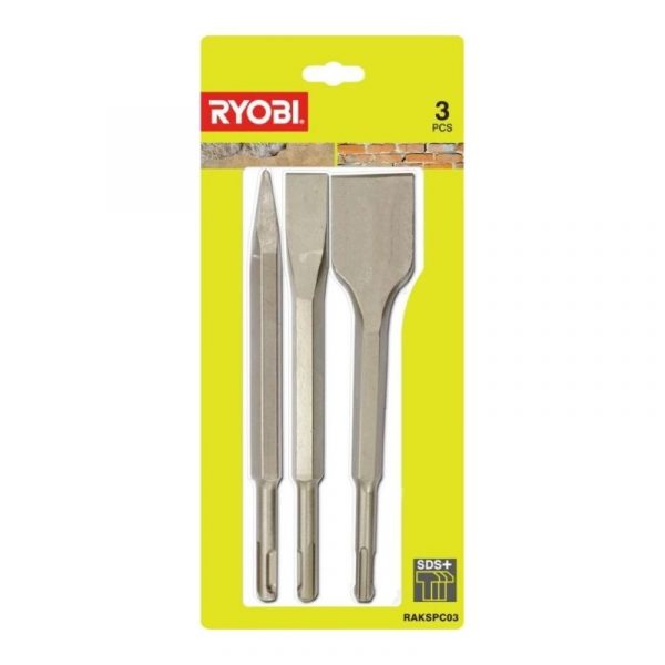 Talttasarja Ryobi RAKSPC03 3-osainen SDS-plus