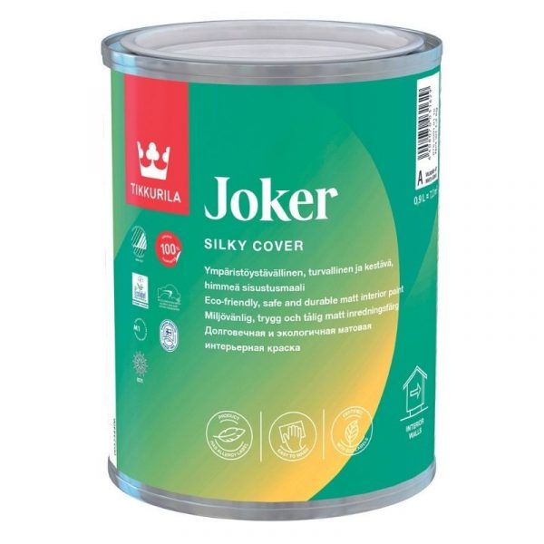 Sisustusmaali Joker 0,9 l A valkoinen sävytettävissä