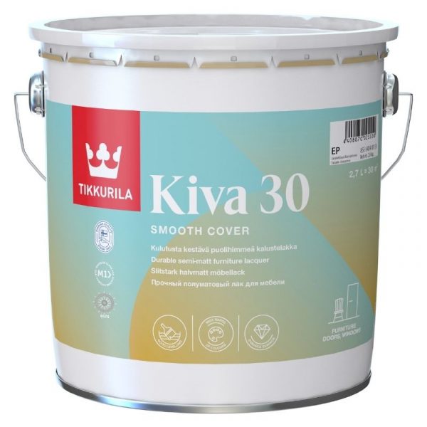 Kalustelakka Kiva 30 puolihimmeä 2,7 l sävytettävissä