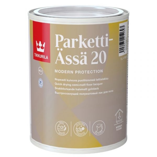 Lattialakka Parketti-Ässä 20 puolihimmeä 1 l