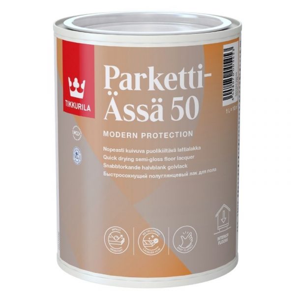 Lattialakka Parketti-Ässä 50 puolikiiltävä 1 l