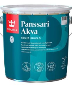 Peltikattomaali Panssari Akva 2,7 l A valkoinen sävytettävissä
