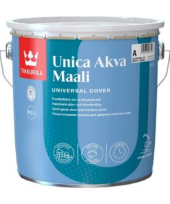 Ovi- ja ikkunamaali Unica Akva 2,7 l A valkoinen sävytettävissä