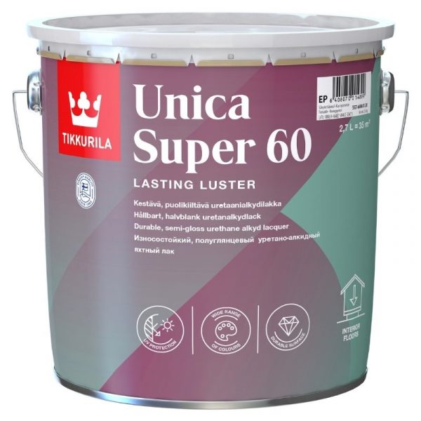 Lakka Unica Super 60 puolikiiltävä 2,7 l sävytettävissä