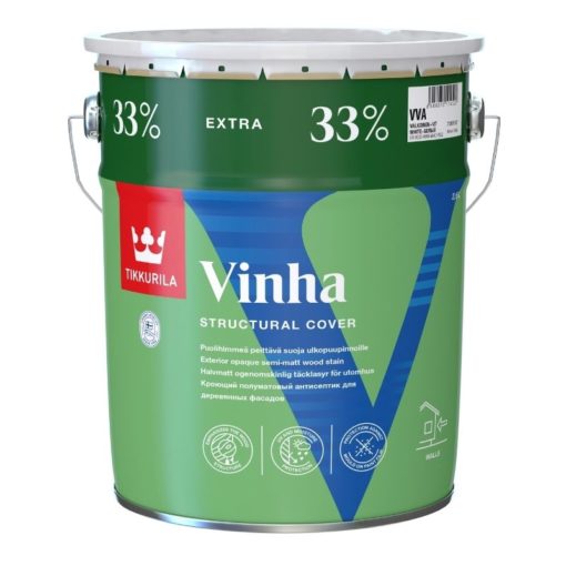 Peittävä puunsuoja Vinha 3,6 l A valkoinen sävytettävissä
