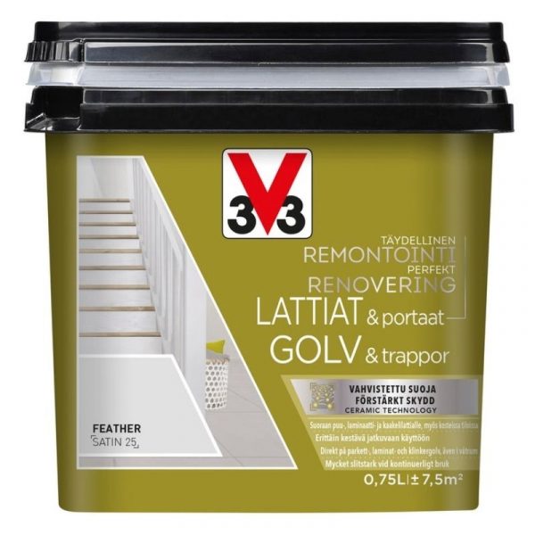 Kaakelimaali V33 lattioille 750 ml Feather
